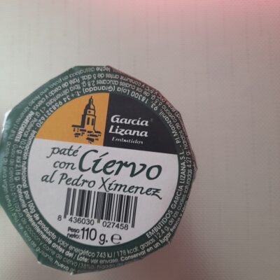 Pate Con Ciervo Al Pedro Ximenez